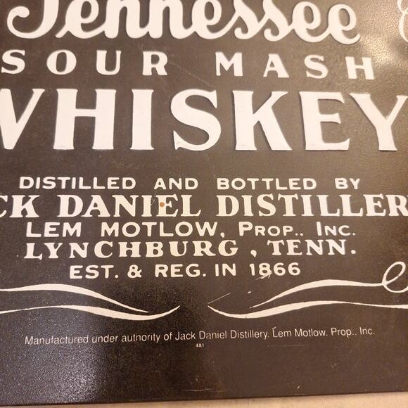 Jack Daniels Whiskey Label Tin Bar Wall Sign, Old No 7, 17.75 "x 11.75" - Picture 3 of 4